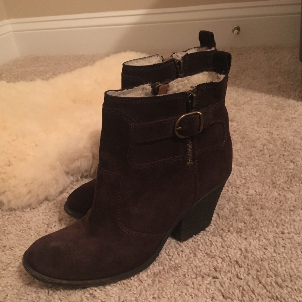 Lucky Brand Brown Booties Size 7